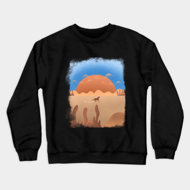 western Crewneck Sweatshirt by anghewolf